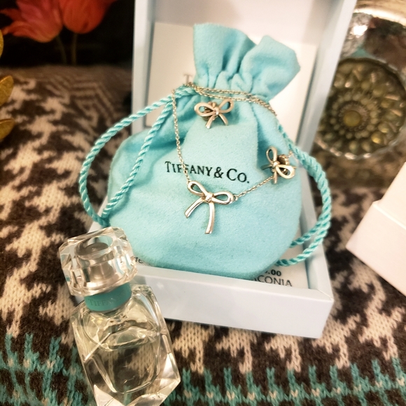 Tiffany & Co. Jewelry - Tiffany's Retired Bow Necklace & Earrings
